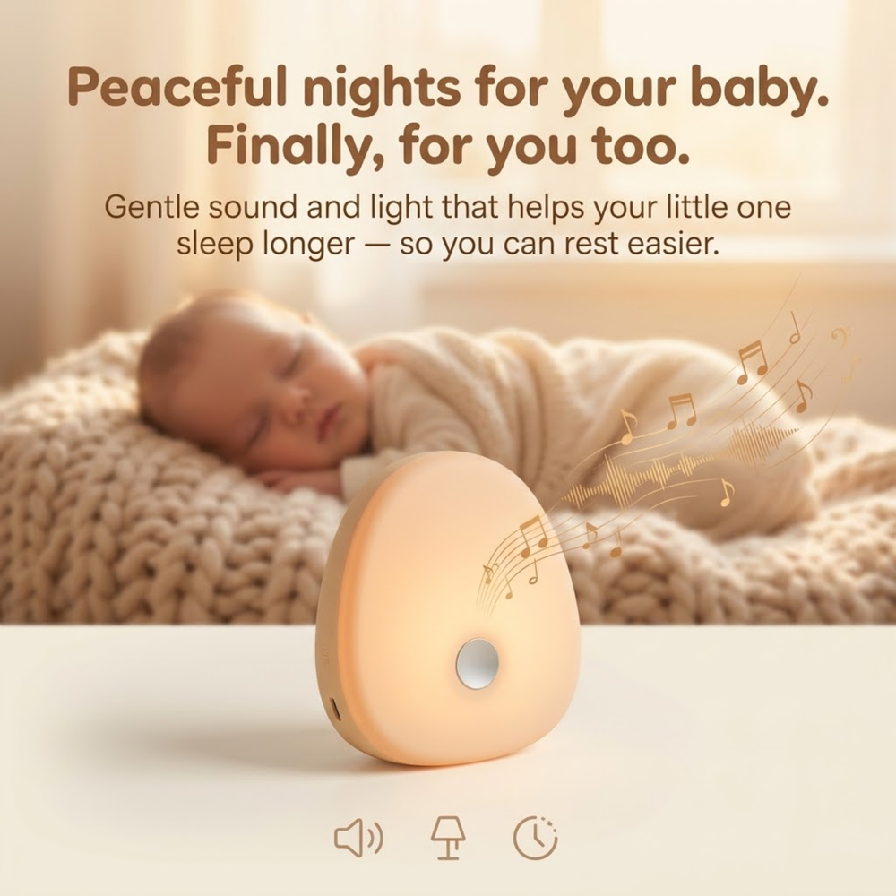 Dreamly Sleep Companion — White Noise & Night Light for Babies